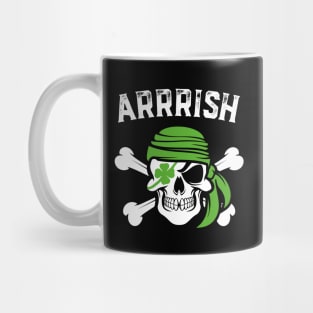 Arrish Irish Pirate Funny St Patricks Day Mug